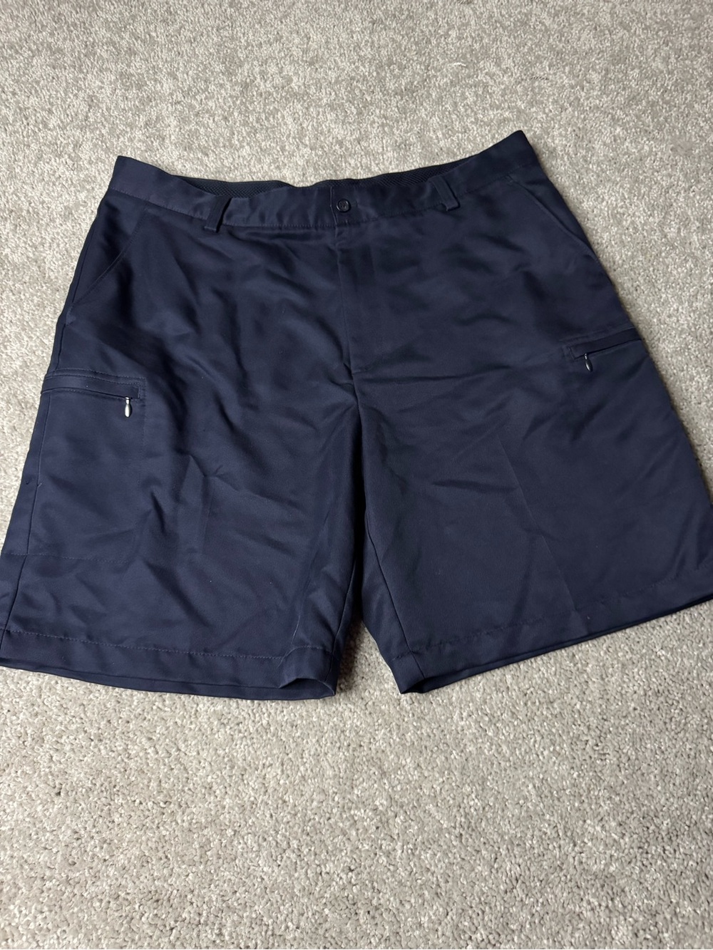 Izod Golf  Navy Hybrid Shorts with Zipper Pockets
